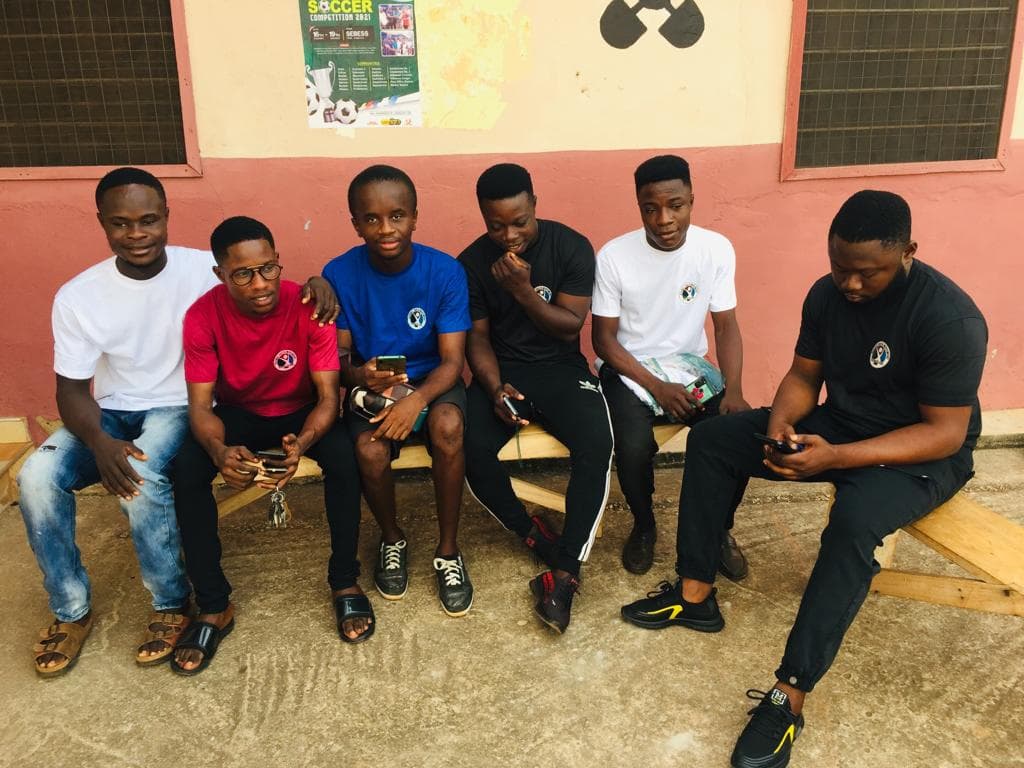 Bekwai Youth Movement members together in the community